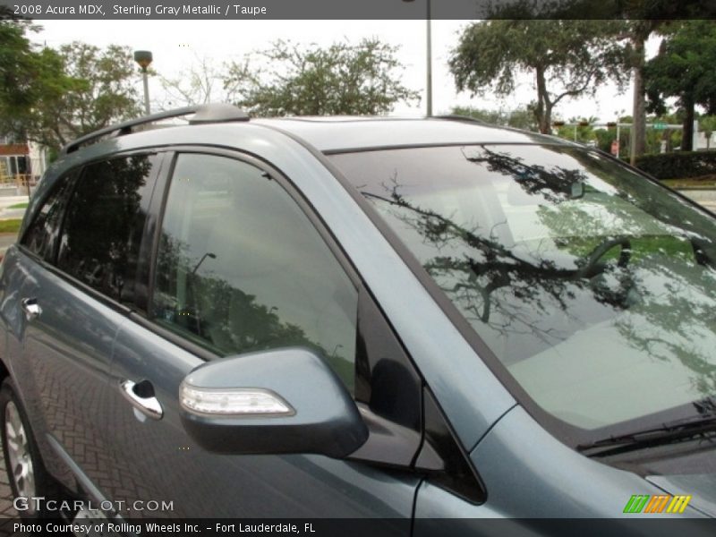 Sterling Gray Metallic / Taupe 2008 Acura MDX