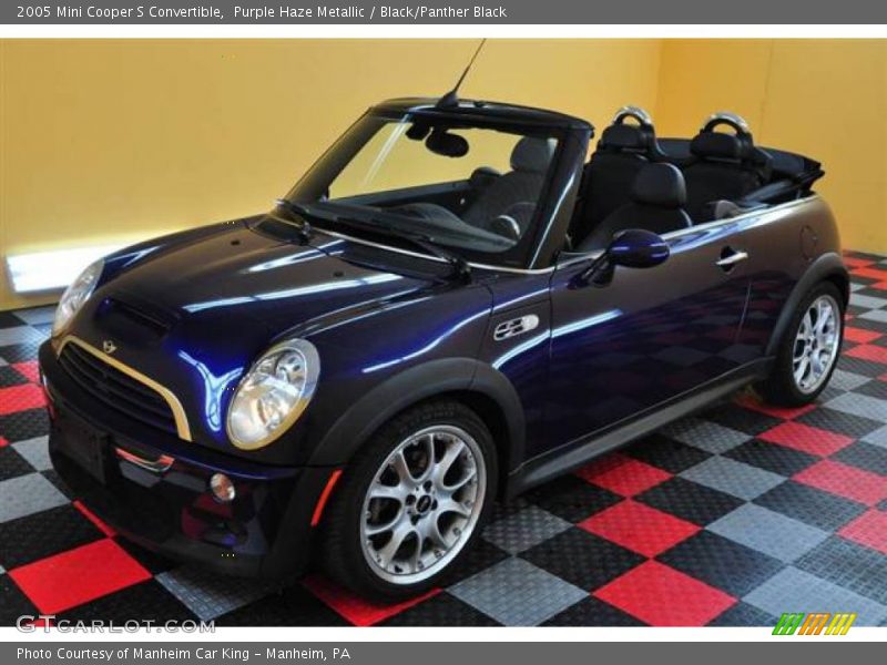 Purple Haze Metallic / Black/Panther Black 2005 Mini Cooper S Convertible