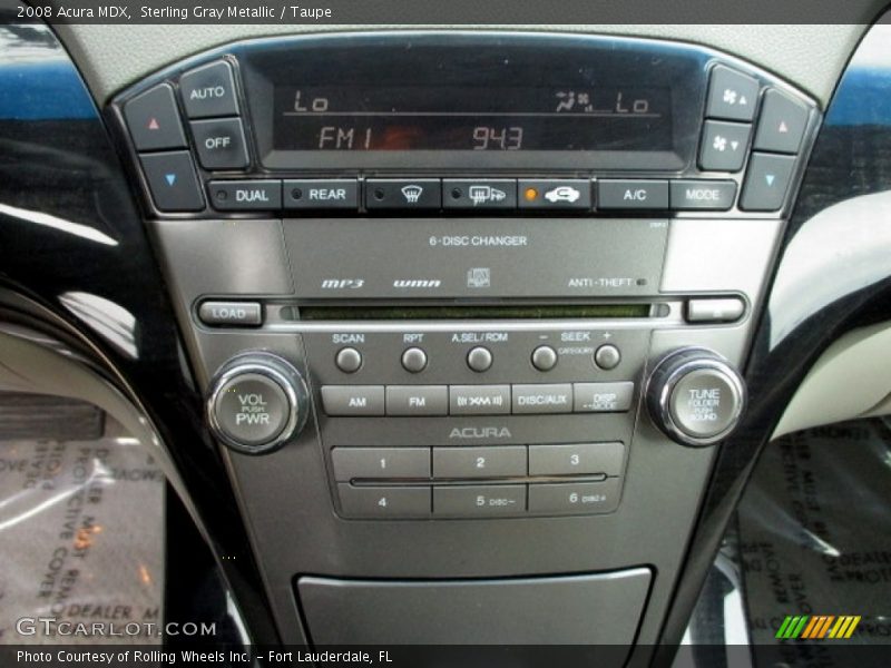Sterling Gray Metallic / Taupe 2008 Acura MDX