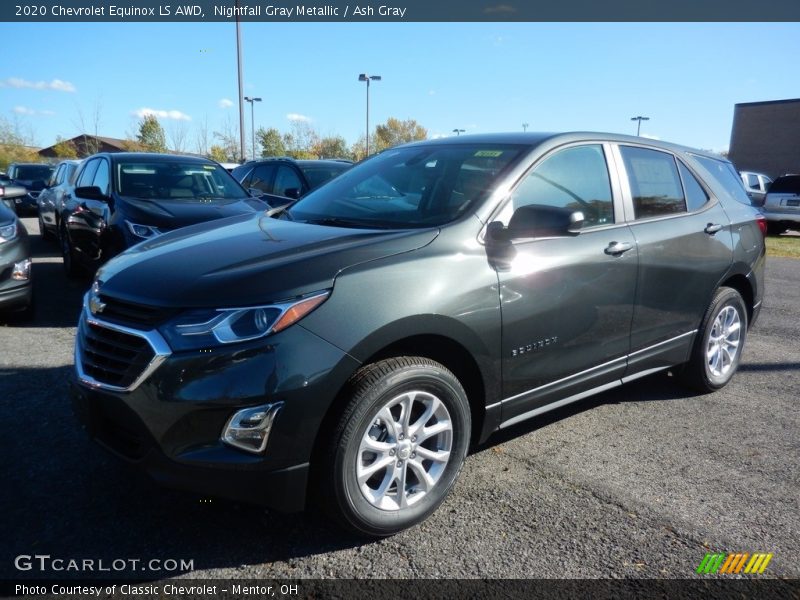 Nightfall Gray Metallic / Ash Gray 2020 Chevrolet Equinox LS AWD