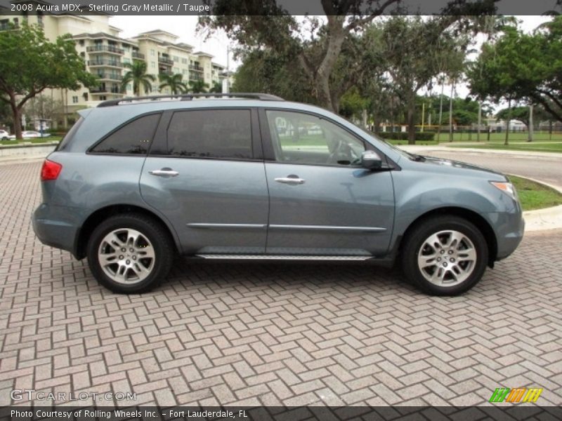 Sterling Gray Metallic / Taupe 2008 Acura MDX