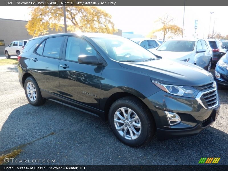 Nightfall Gray Metallic / Ash Gray 2020 Chevrolet Equinox LS AWD