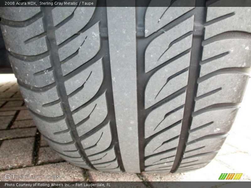 Sterling Gray Metallic / Taupe 2008 Acura MDX