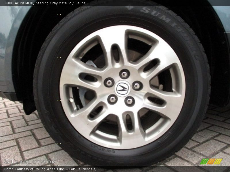 Sterling Gray Metallic / Taupe 2008 Acura MDX