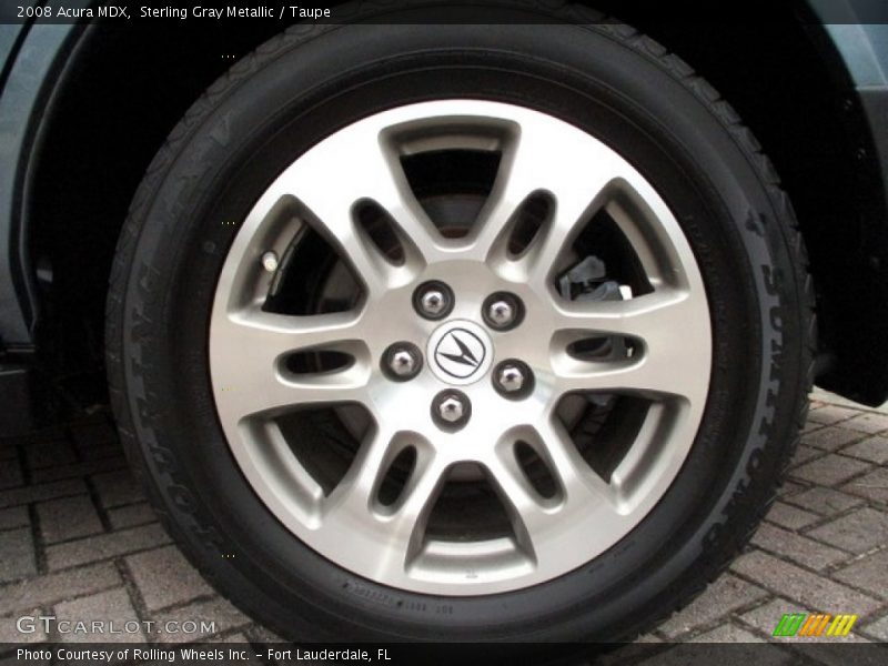 Sterling Gray Metallic / Taupe 2008 Acura MDX
