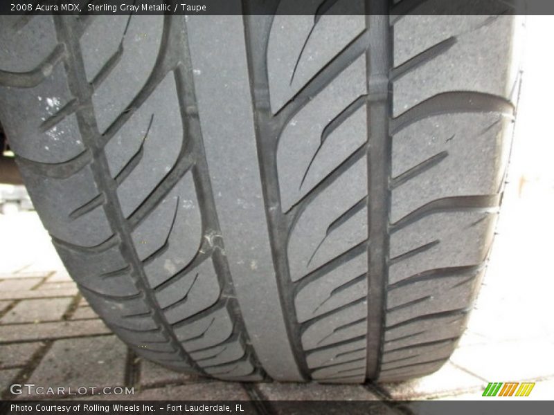 Sterling Gray Metallic / Taupe 2008 Acura MDX