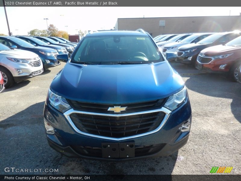 Pacific Blue Metallic / Jet Black 2020 Chevrolet Equinox LT AWD