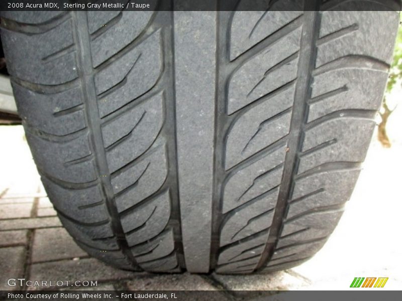 Sterling Gray Metallic / Taupe 2008 Acura MDX