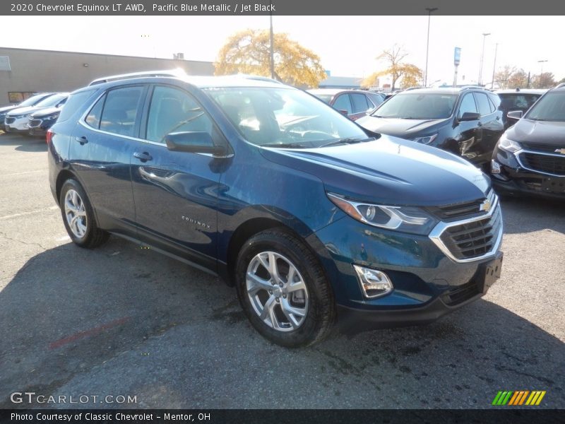 Pacific Blue Metallic / Jet Black 2020 Chevrolet Equinox LT AWD