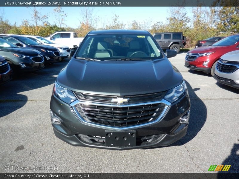 Nightfall Gray Metallic / Ash Gray 2020 Chevrolet Equinox LS AWD
