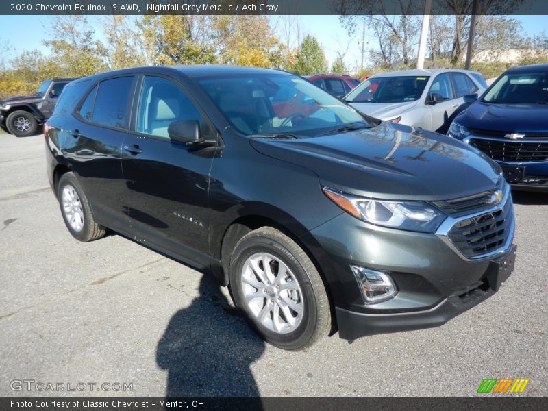 Nightfall Gray Metallic / Ash Gray 2020 Chevrolet Equinox LS AWD