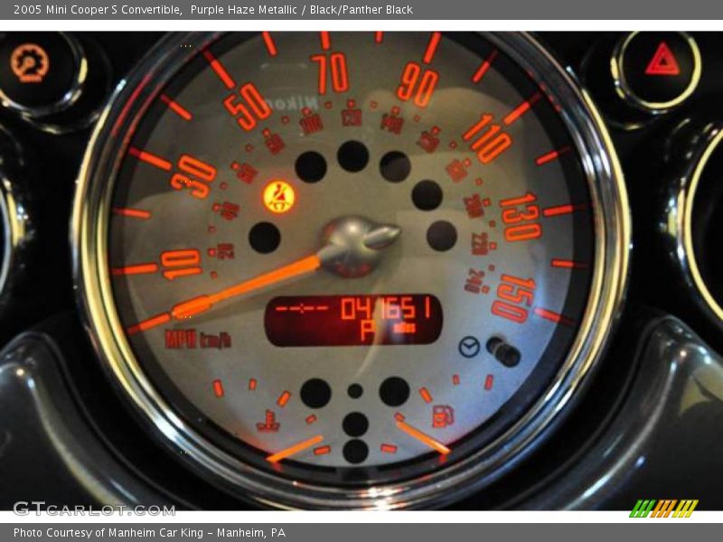 Purple Haze Metallic / Black/Panther Black 2005 Mini Cooper S Convertible