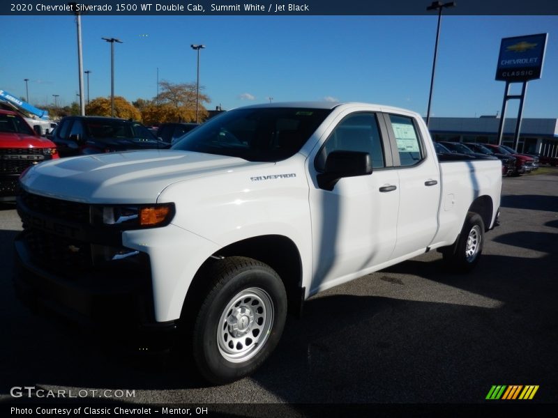 Summit White / Jet Black 2020 Chevrolet Silverado 1500 WT Double Cab