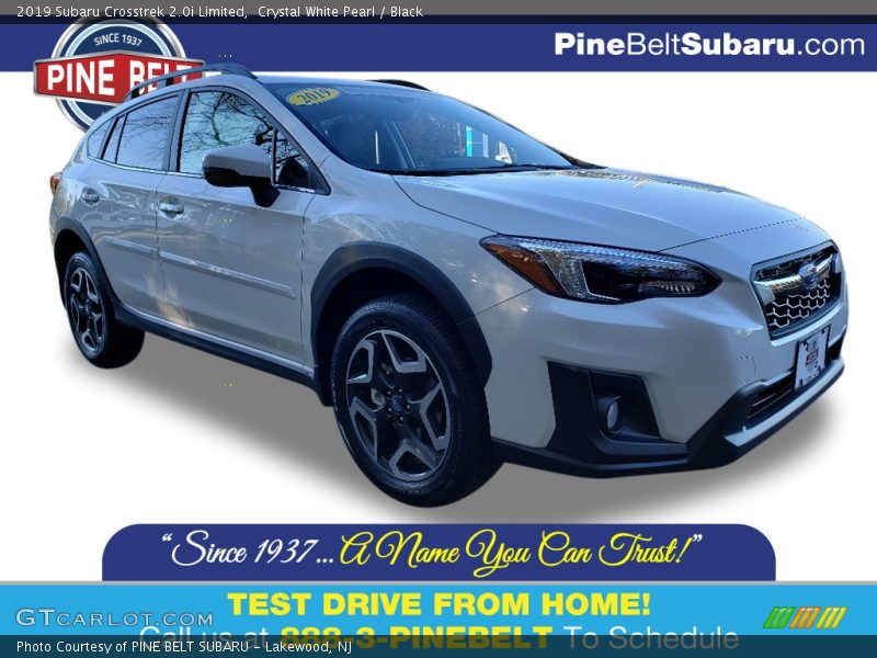 Crystal White Pearl / Black 2019 Subaru Crosstrek 2.0i Limited