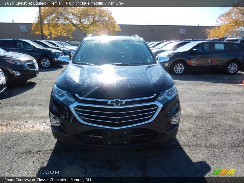 Midnight Blue Metallic / Ash Gray 2020 Chevrolet Equinox Premier