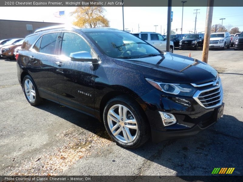 Midnight Blue Metallic / Ash Gray 2020 Chevrolet Equinox Premier