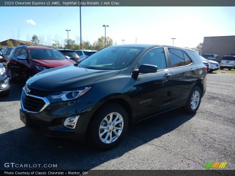 Nightfall Gray Metallic / Ash Gray 2020 Chevrolet Equinox LS AWD