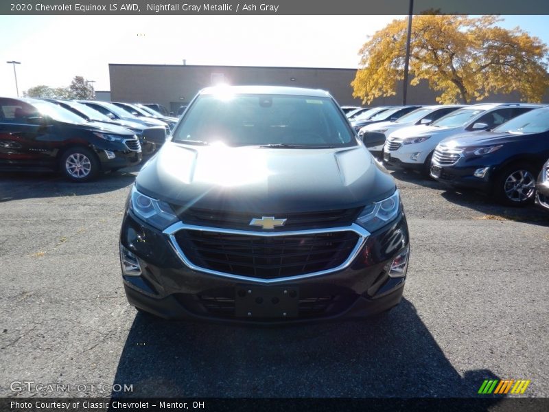 Nightfall Gray Metallic / Ash Gray 2020 Chevrolet Equinox LS AWD