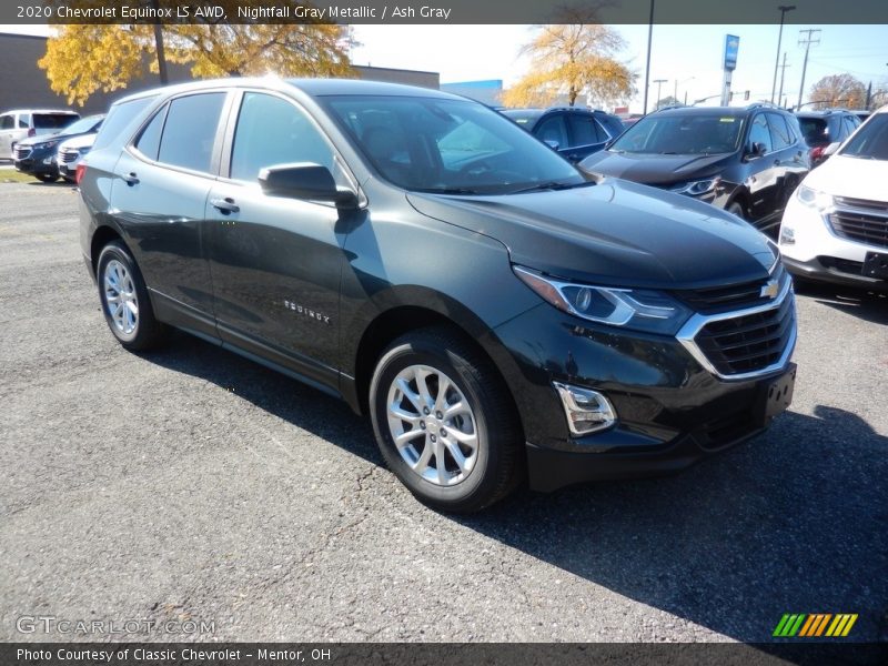 Nightfall Gray Metallic / Ash Gray 2020 Chevrolet Equinox LS AWD