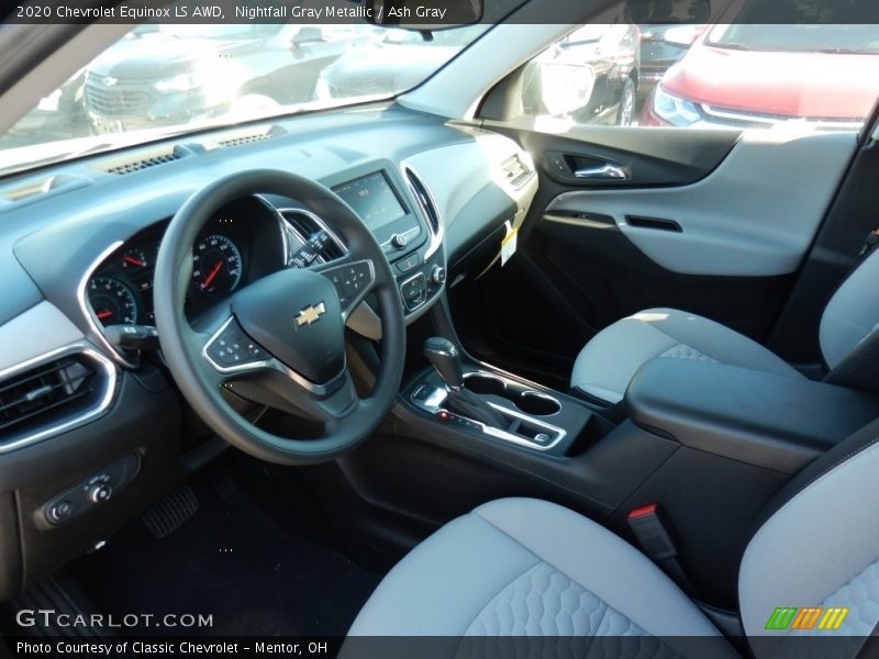 Nightfall Gray Metallic / Ash Gray 2020 Chevrolet Equinox LS AWD