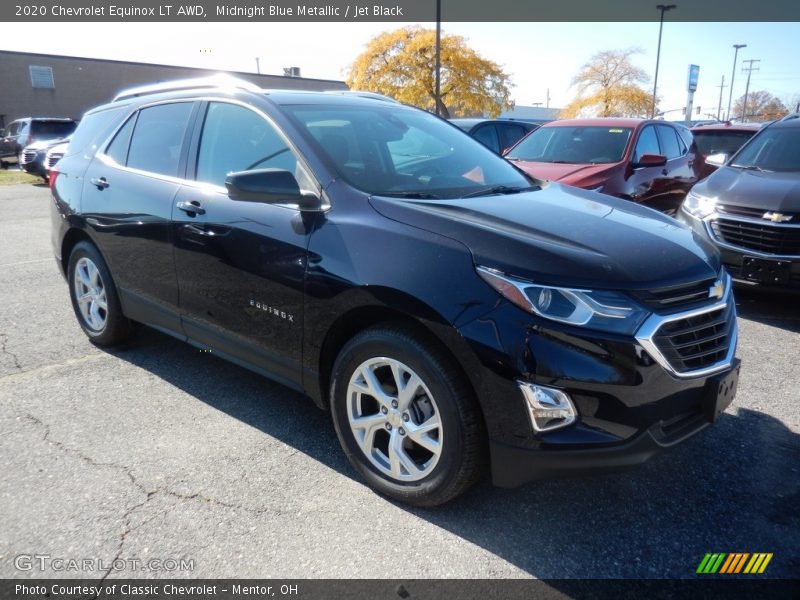 Midnight Blue Metallic / Jet Black 2020 Chevrolet Equinox LT AWD