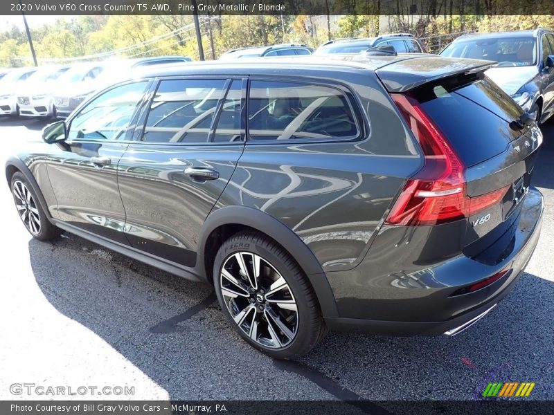 Pine Grey Metallic / Blonde 2020 Volvo V60 Cross Country T5 AWD