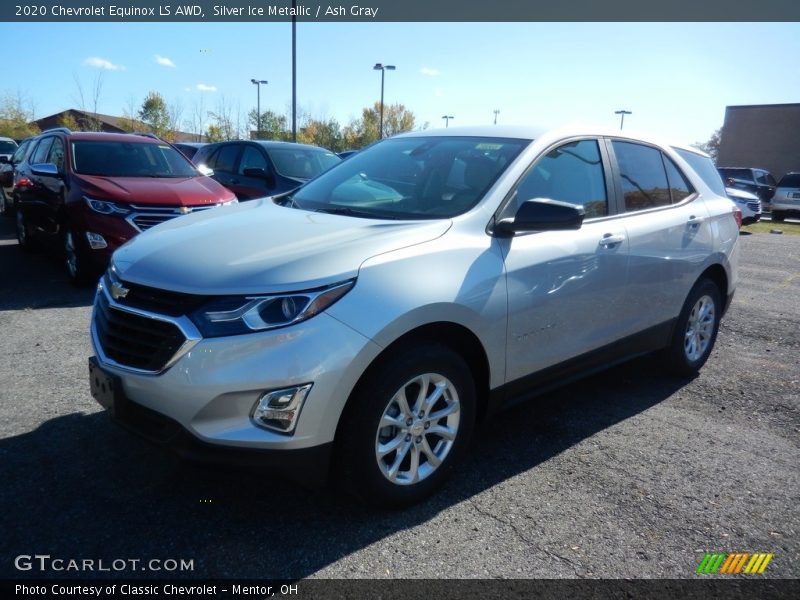 Silver Ice Metallic / Ash Gray 2020 Chevrolet Equinox LS AWD