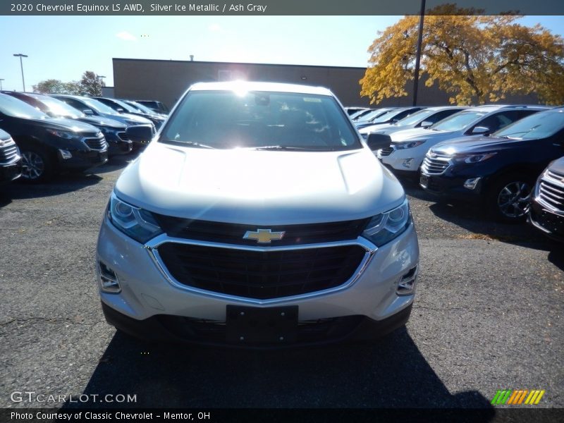 Silver Ice Metallic / Ash Gray 2020 Chevrolet Equinox LS AWD