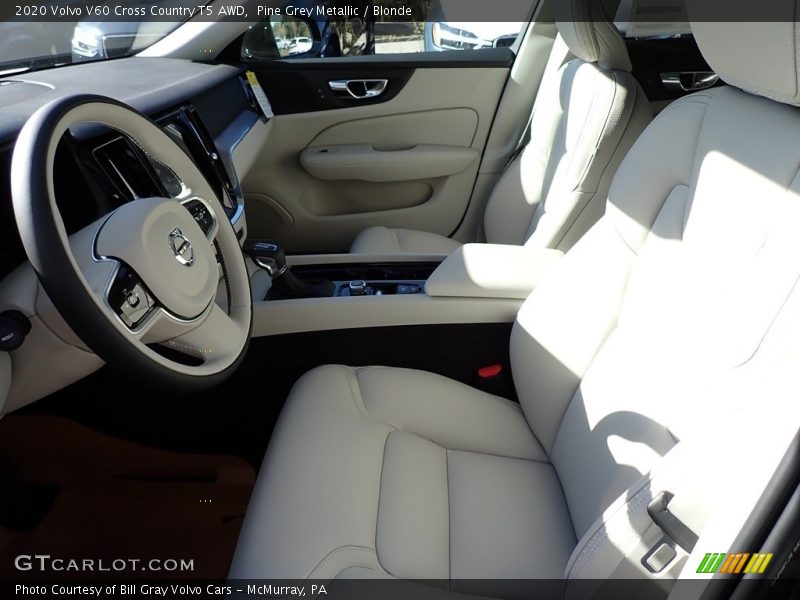 Pine Grey Metallic / Blonde 2020 Volvo V60 Cross Country T5 AWD