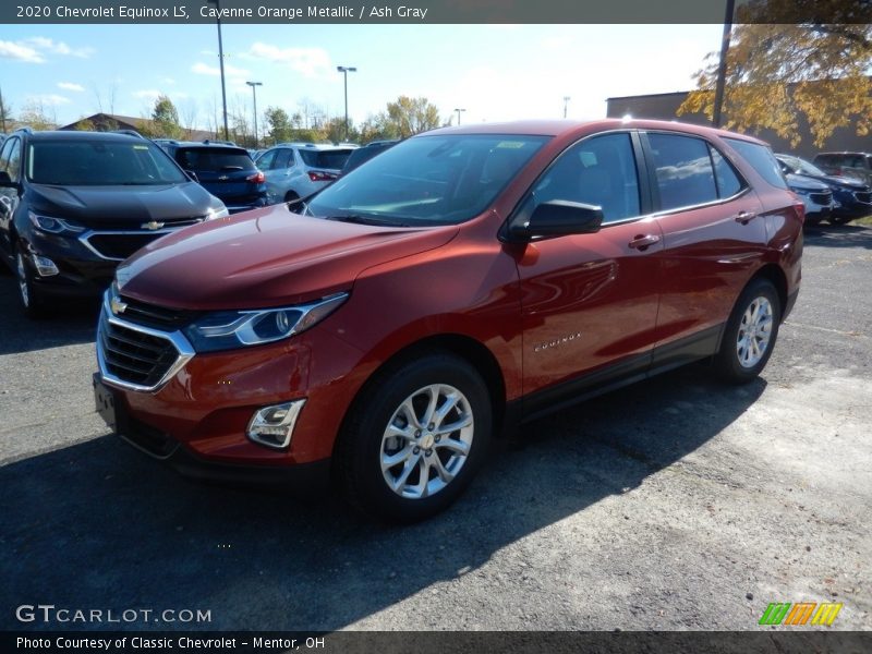 Cayenne Orange Metallic / Ash Gray 2020 Chevrolet Equinox LS