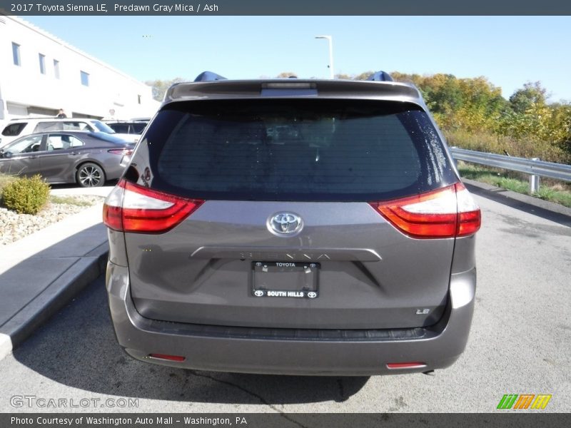 Predawn Gray Mica / Ash 2017 Toyota Sienna LE