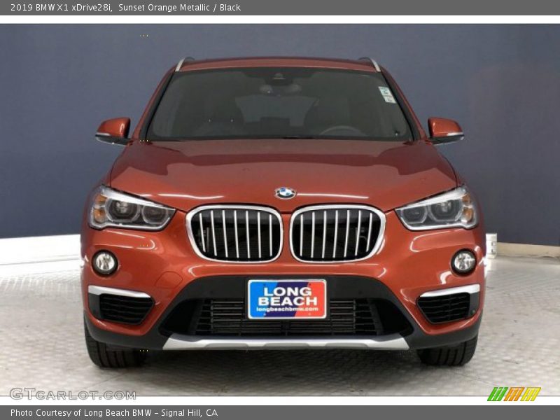 Sunset Orange Metallic / Black 2019 BMW X1 xDrive28i