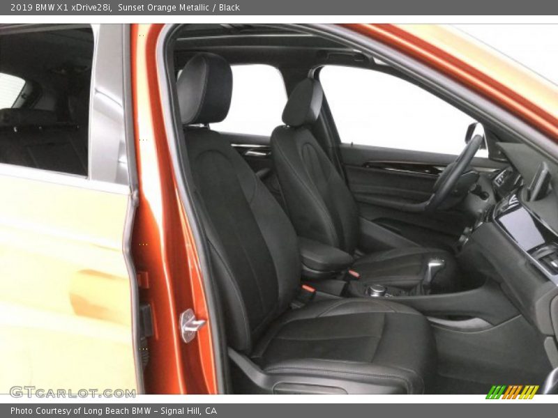 Sunset Orange Metallic / Black 2019 BMW X1 xDrive28i