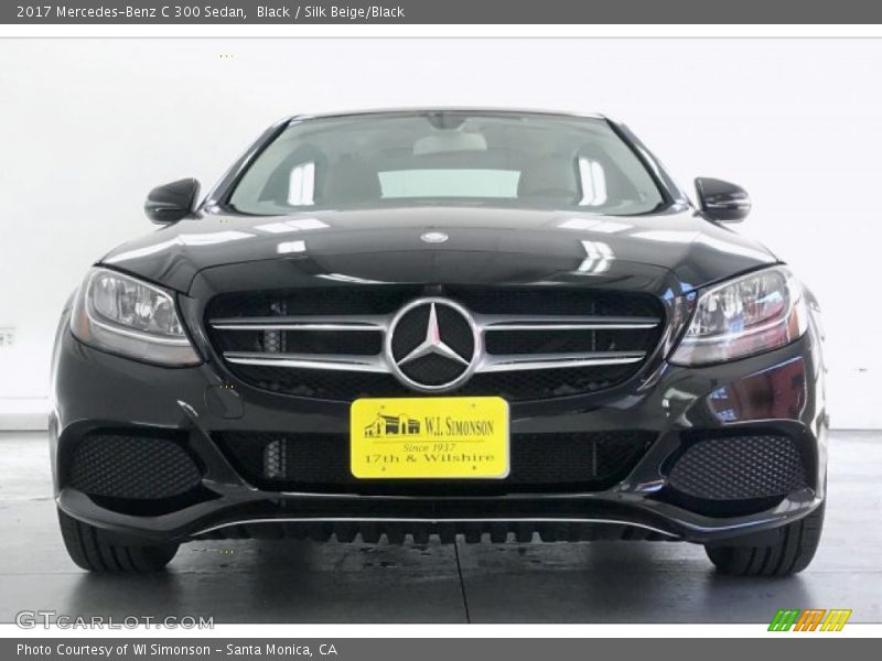 Black / Silk Beige/Black 2017 Mercedes-Benz C 300 Sedan