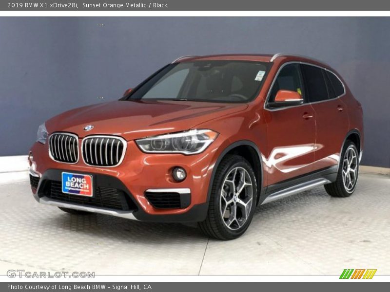 Sunset Orange Metallic / Black 2019 BMW X1 xDrive28i