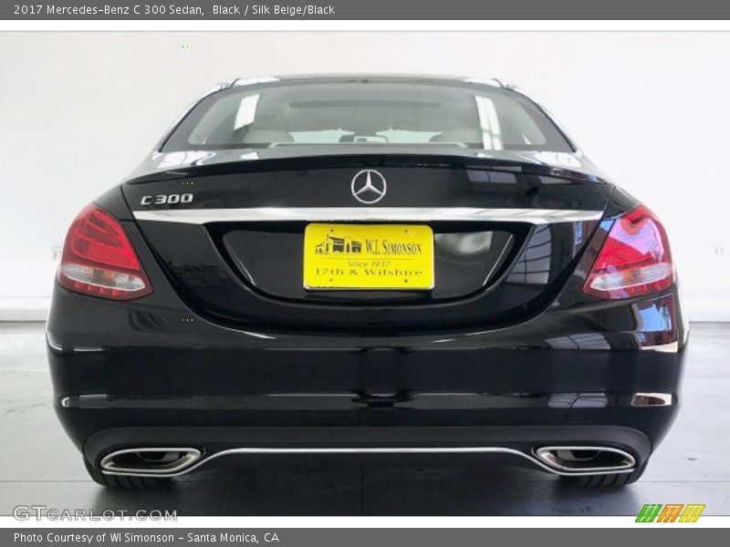 Black / Silk Beige/Black 2017 Mercedes-Benz C 300 Sedan