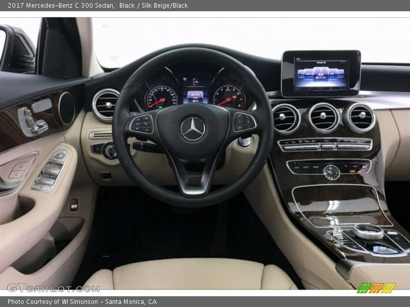 Black / Silk Beige/Black 2017 Mercedes-Benz C 300 Sedan