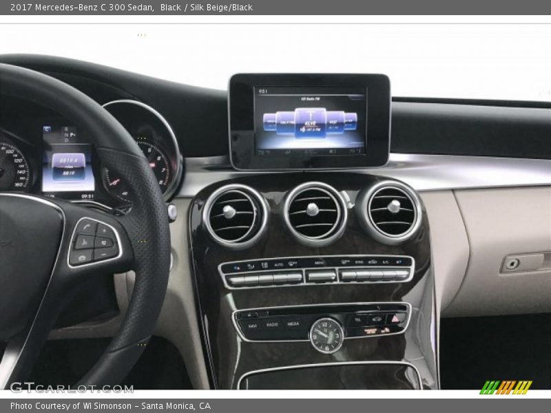 Black / Silk Beige/Black 2017 Mercedes-Benz C 300 Sedan