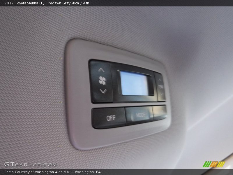 Predawn Gray Mica / Ash 2017 Toyota Sienna LE