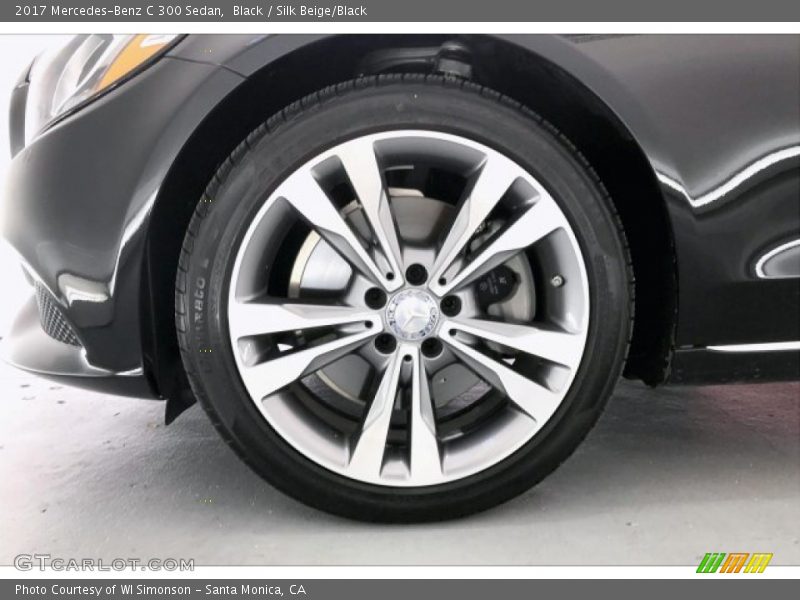 Black / Silk Beige/Black 2017 Mercedes-Benz C 300 Sedan