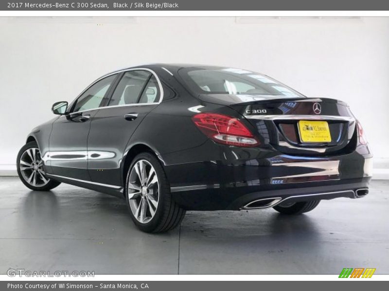 Black / Silk Beige/Black 2017 Mercedes-Benz C 300 Sedan