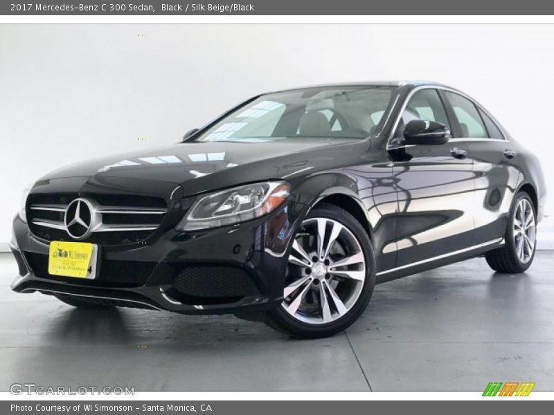 Black / Silk Beige/Black 2017 Mercedes-Benz C 300 Sedan