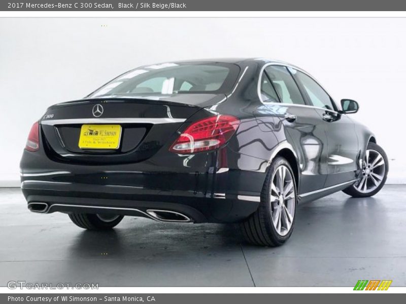 Black / Silk Beige/Black 2017 Mercedes-Benz C 300 Sedan