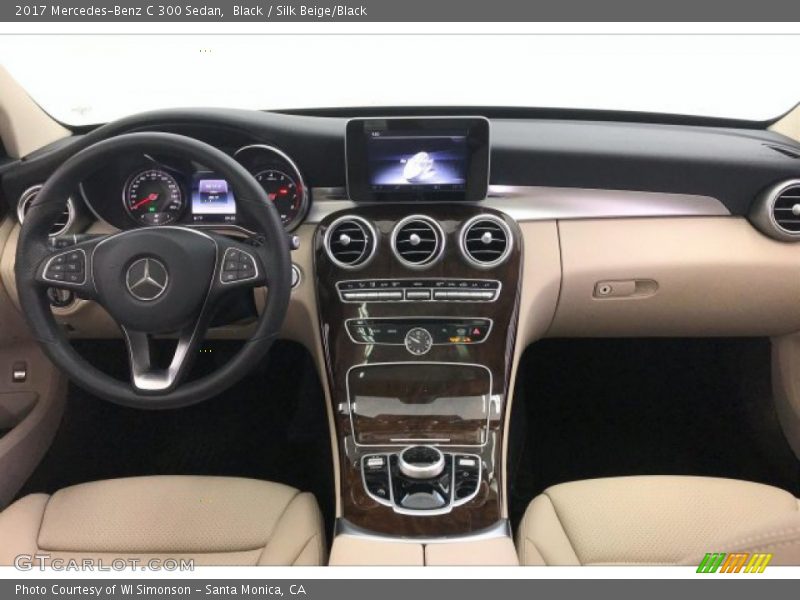 Black / Silk Beige/Black 2017 Mercedes-Benz C 300 Sedan
