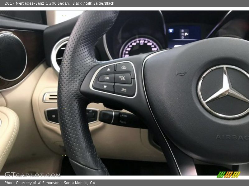 Black / Silk Beige/Black 2017 Mercedes-Benz C 300 Sedan