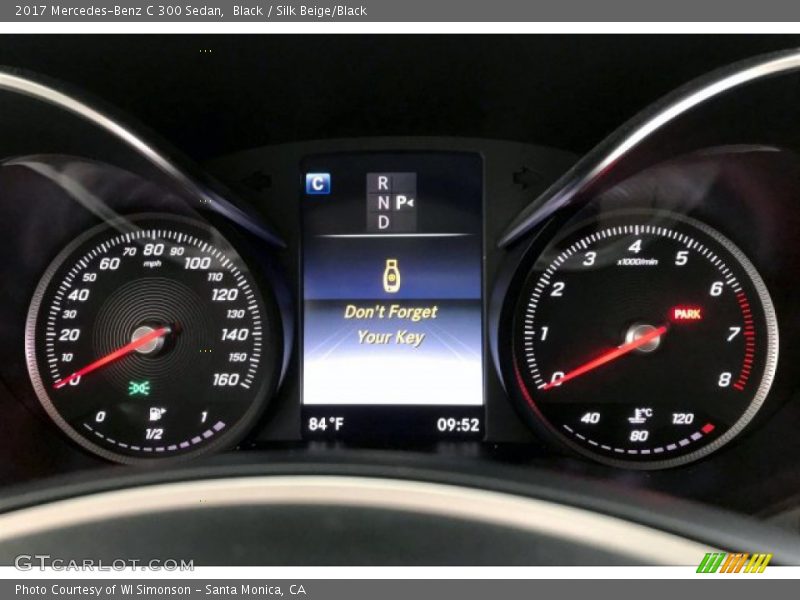 Black / Silk Beige/Black 2017 Mercedes-Benz C 300 Sedan