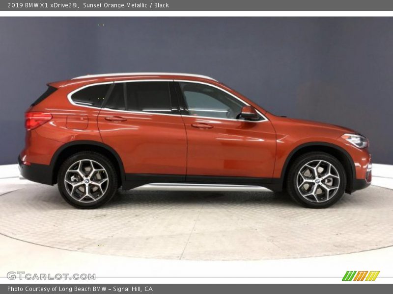 Sunset Orange Metallic / Black 2019 BMW X1 xDrive28i