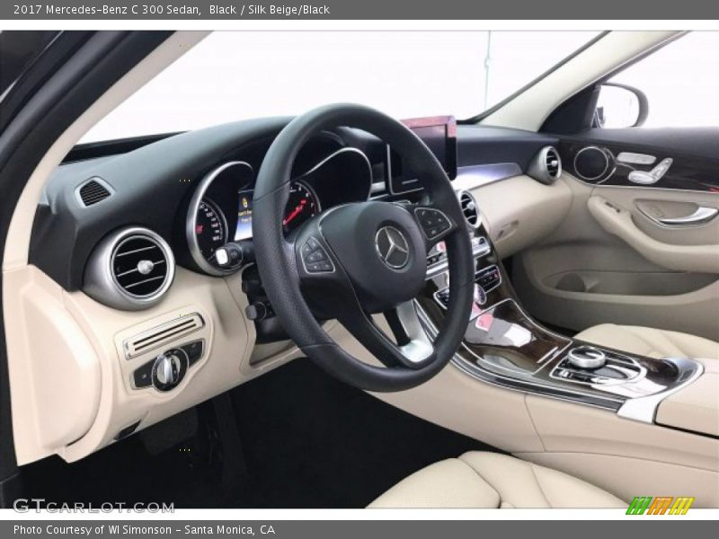 Black / Silk Beige/Black 2017 Mercedes-Benz C 300 Sedan