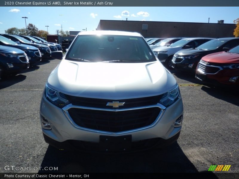 Silver Ice Metallic / Ash Gray 2020 Chevrolet Equinox LS AWD