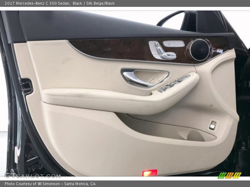 Black / Silk Beige/Black 2017 Mercedes-Benz C 300 Sedan